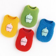 오렌지원 아기 강아지 공룡 기모 티셔츠 맨투맨 옷, 그린, 1개