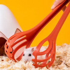 잠금형 햄스터핸디캐쳐 물림방지 톱밥청소 포획손집게, 블루, 1개