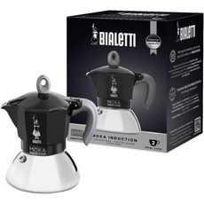 Bialetti 비알레티 New 모카 인덕션 커피 메이커 그외 각종 556388, 2 Tassen, New Moka Induction, Black