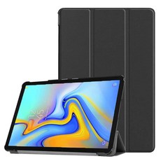 갤럭시탭A 10.5 호환 케이스 북커버 SM-T590 T590N T595 T595N 케이스나라, 블랙, 1개