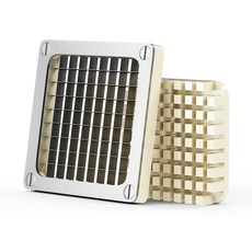 SUNVIVIPRO 대체 프렌치 프라이 커터 블레이드 커터 감자튀김 실버 다이커 블레이드와 푸셔 스틸 블록이 과일 채소 토마토 8인치 초퍼 있는 절단기용 스테인리스