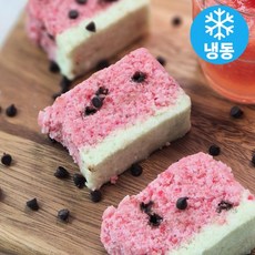 떡공방형제 수박떡 개별포장 식사대용 냉동떡 수박모양설기, 5개, 70g