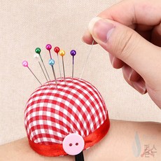 필수가게 바늘꽂이 손목밴드 바느질용품, 혼합, 1개