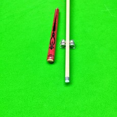 桌球跳杆 美式九球分體短跳球杆 撞球桿, 1個, 高顏紅色跳杆