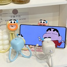 FOOI 부끄러운 미니문어 무드등 핸드폰거치대 자율조절 조명 5시전 당일발송, 화이트