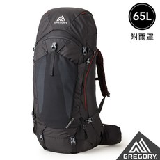 Gregory KATMAI 65L 透氣網架登山背包 附防雨套, 火山黑