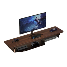 단비밸리 모니터 받침대 가정용 사무실용 컴퓨터받침대 높이조절 수납선반, 모카