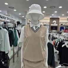 챌린저 여성 V-넥 베이직 골프 베스트 베이지_CHE1WVT1511BE_IC