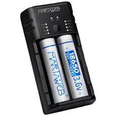 martinweb 18650 可充電 鋰電池促銷組 台灣品牌 BSMI檢驗合格, 1套裝, 2個