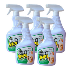 반려동물 탈취제 강아지 고양이 배변냄새제거 피톤치드향, 5개, 750ml
