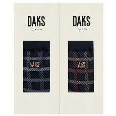 닥스 25316 신사면중목 투톤사각체크 2족세트