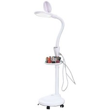 미용실 LED 확대경 네일아트 돋보기 관리실 작업용 스탠드 속눈썹 시술, 미용실 LED 확대경+트레이