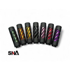 SNA 電槍槍口裝飾套件，多色可選，輕量耐用，個性化改裝配件, 1個, SNA031-1OR  (亮橘色) (bright orange)