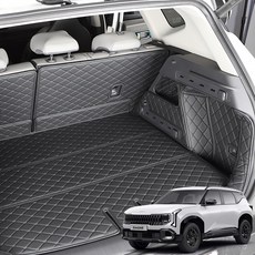 샤오토 디 올 뉴 셀토스 SP3 트렁크매트 풀커버세트 차박매트, 블랙x아이보리, 가솔린(하만카돈사운드 X)