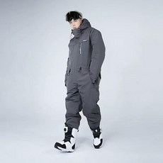 일체형 보드복 스키복 보온 커플 남자 스즈키 남녀공용, 남성용 518 고급 회색