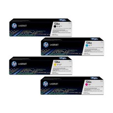 HP 126A 原廠碳粉匣 CE310A CE311A CE312A CE313A 適用於 M175nw / M275nw, 1個, 【四色一組】黑+藍+黃+紅 各一支