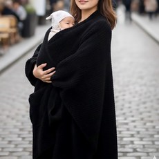 나와니스 올인원 코트형 겨울용 아기띠 워머, 단품