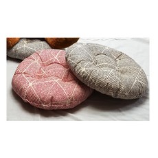 빵빵이 방석 거미줄 순면 고정끈구비 식탁방석 학생 사무실 솜일체형 원형