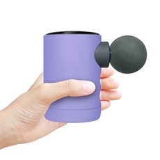 [에코너] M9 컬러풀 BLDC 초경량 초소형 마사지건 (3헤드/강도조절), 라벤더