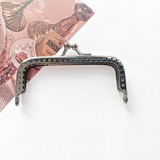 헤세드 실버 민자 사각 프레임 동전지갑 지갑프레임, 민자 8.5cm, 6개