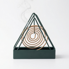 삼각 스탠드 모기향 거치대 모기향 연소기 받침대 캠핑 낚시 모기 퇴치 용품, 그린