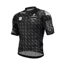 LAMEDA 남성용 사이클링 저지 통기성 경량 바이크 반소매 신축성 있는 로드 셔츠 블랙. 134111