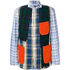 꼼 데 가르송 중고 체크 패치워크 재킷