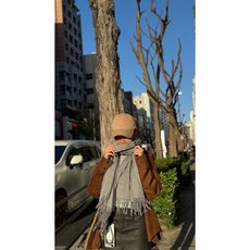 百搭流蘇長圍巾 秋冬保暖 加厚手感柔軟
