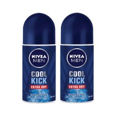 니베아 맨 데오드란트 롤온 쿨킥, 50ml, 2개