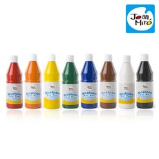 물로 지우는 어린이 물감 페인트 8색 0.5L 키즈물감 그리기용품 유아물감, 빨강 500ml