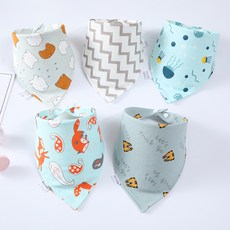 공장 직판 아기 침 수건 삼각 수건 순면 이중 단추 방수 신생아 주머니 어린이 목도리 목도리, 캐릭터 스 트 라 이 프 시리즈