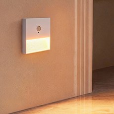 오솜 센서등 현관 베란다 화장실 인체감지 계단등, 1개, 화이트