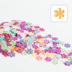 뮤즈 대용량 스팡클 꽃 중 100g / 비즈 네일 슬라임 공예재료 파츠장식 만들기재료, 1개, 혼합색상