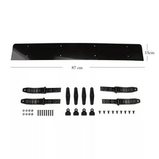 차량용 풍절음 저감 랙 차단 루프가드 디플렉터 가로바, 87cm, 87cm