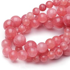 Chicager 주얼리 제작용 천연 보석 비즈 6mm 블루 토르말린 광택 매끄러운 라운드 원석 비즈 팔찌 목걸이용 38.1cm(15인치), Sunstone