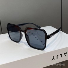 패션 해양 렌즈 선글라스 야외 자외선 차단 유럽 및 미국 스타일 체인 장식 대형 프레임 사각 선글라스