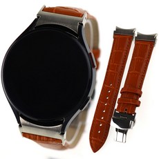 Galaxy Watch 4 Classic 20 毫米棕色皮革錶帶專屬接頭, 單品, GE14DSV20