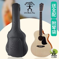 ANUENUE Singer GA01 雲杉木 41吋 單板民謠吉他, 1個