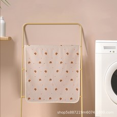 嬰兒隔尿墊 防水防滲漏 可水洗純棉薄款 產婦護理墊, 小熊:50x70cm, 1個