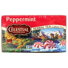 Celestial Seasonings 페퍼민트 허브 티 20백 (2팩), 20개