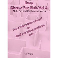 Easy Mazes For Kids Vol 8: 100+ Fun and Challenging Mazes Hardcover, Smart Draw America, English, 9781801763325