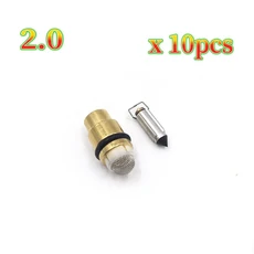 카뷰레터 수리 1.5 2.0 니들 밸브 및 시트 (슈퍼 BN 야마하 GP800 XL 용), 01   Mainland, 02 2.0 X10pcs