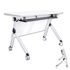 LOGIS 可移動辦公桌 培訓桌 折疊會議桌 120x50cm, 50x120白桌