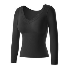 [항균 보온 노와이어 브라탑] 여성 겨울 이너웨어 세트 고탄력 보정 속옷 실크 소재 캐미솔 이너 레이어링