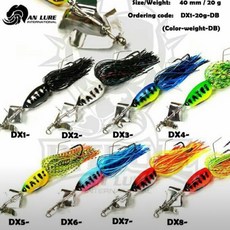 雷蛙小舖 泰國an lure 馬蔓（小號）20克白鐵旋轉葉片 魚虎 水庫 泰國鱧魚 呆呆 雷強 日月潭 路亞 假餌, Dx1,無, 1個