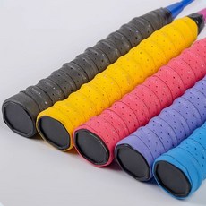 미끄럼방지 베드민턴 라켓 쿠션 그립 테이프 논슬립, 블루, 1개