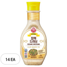 오뚜기 참깨 드레싱, 245g, 14개