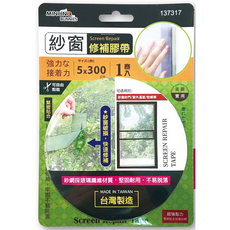 MINONO 紗窗修補膠帶 防蚊防蟲修繕貼, 1個