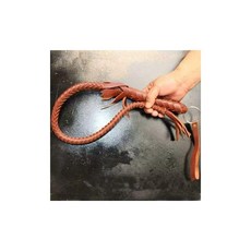 승마 채찍 전문가용 훈련, 70cm 갈색 가죽, 기본 모델명/품번