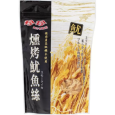 珍珍燻烤魷魚絲 360公克獨立包裝 櫸木煙燻鮮甜Q彈, 360g, 1個